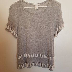 H&M Tasselled T-Shirt Size S